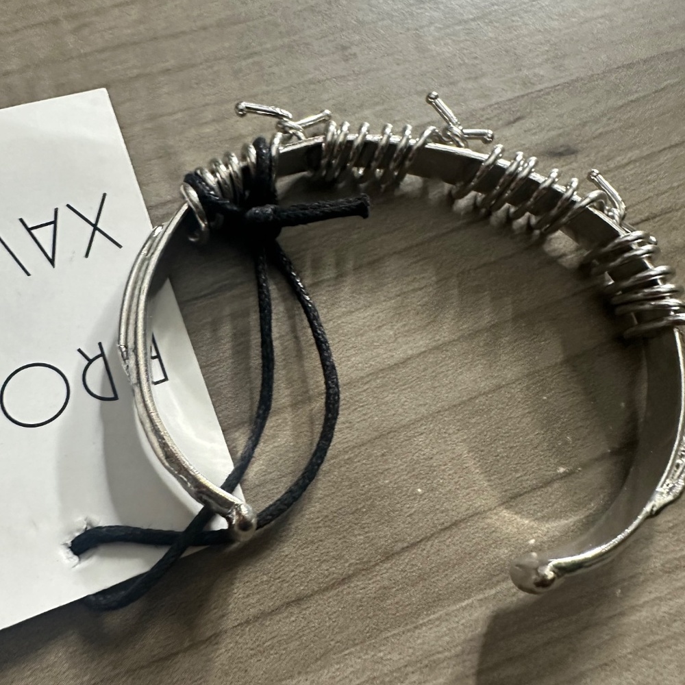 Silver Fine Wire Braided Cuff - image 5